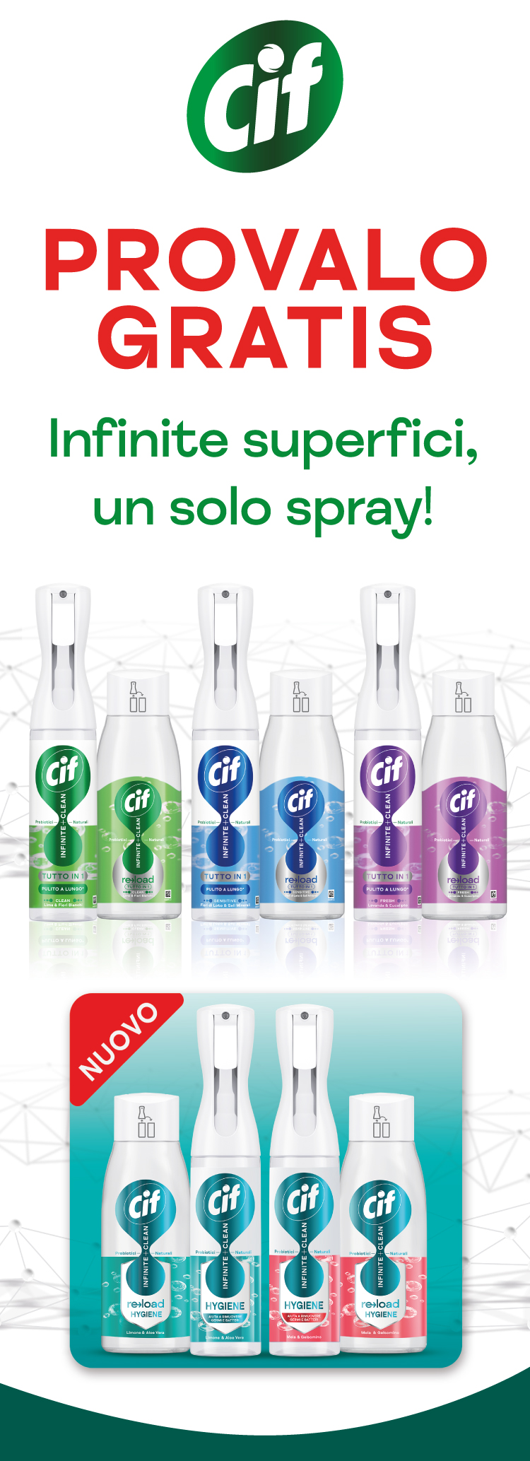 Immagine desktop col titolo della meccanica Cashback Cif provalo gratis